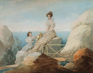 Portrait of Empress Alexandra and Grand Duchess Maria Nikolaevna